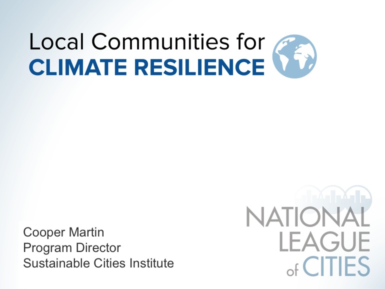 Local Communities for Climate Resilience