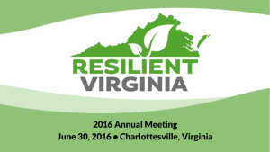 2016 Resilient Virginia Annual Meeting