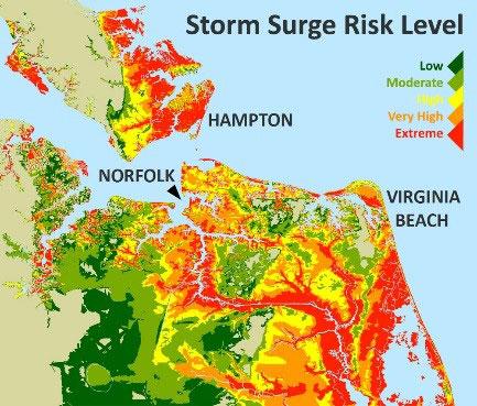 Storm surge map courtesy of chesapeakeclimate.org