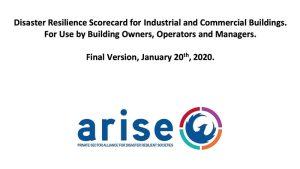 Disaster Resilience Scorecard for Industrial and Commercial Buildings