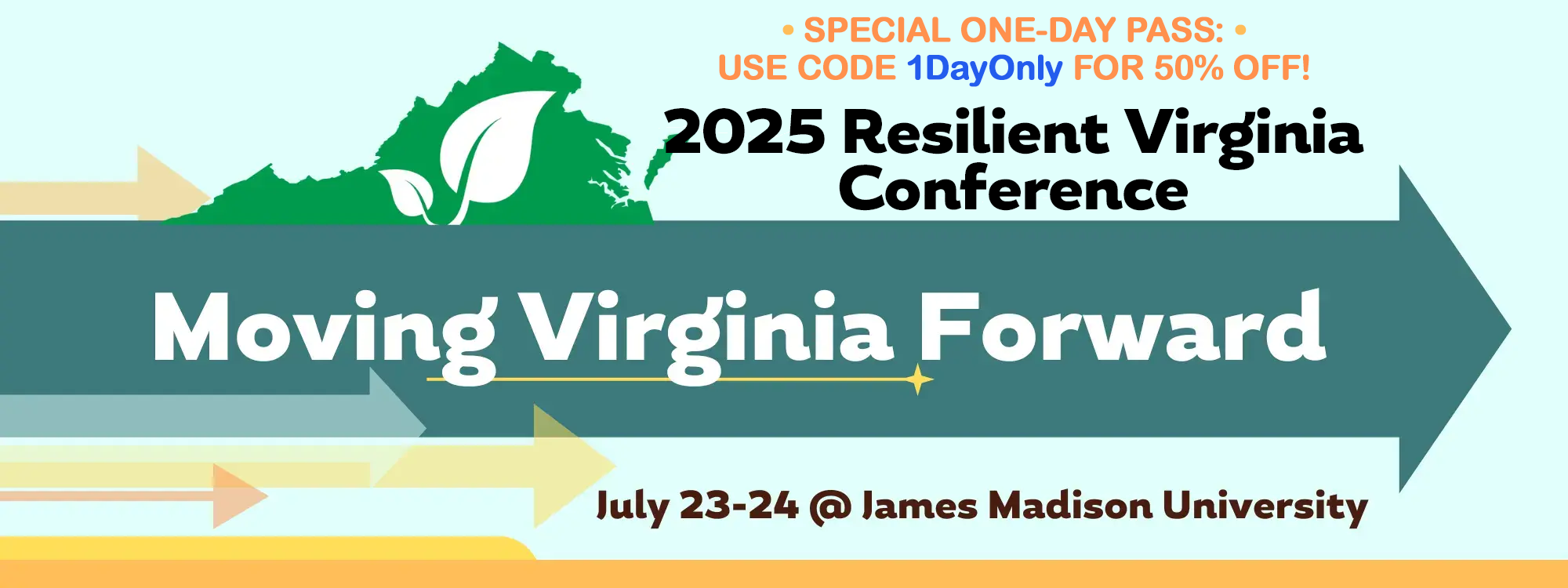 Special One-Day Pass: Use Code for 50% Off a Single-Day Registration for the 2025 Resilient Virginia Conference