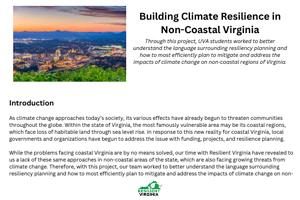 Resilient Virginia White Papers